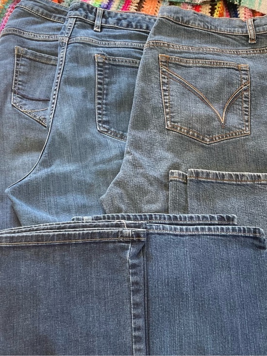 Eddie Bauer Denim - Eddie Bauer, Lane Bryant, Woman Within,3 pr Boot Cut Jeans size 18 tall!!
